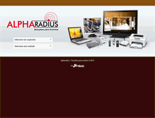 Tablet Screenshot of alpharadius.com.br